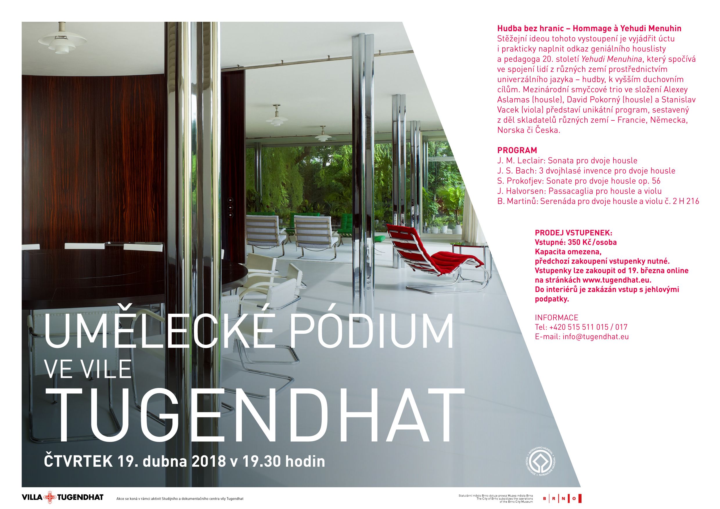 Umelecke Podium Ve Vile Tugendhat Go To Brno
